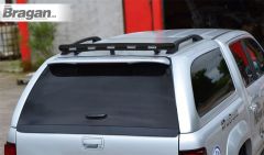 Black Rear Roof Light Bar + Red LEDs For Fiat Fullback 2016 - 2019