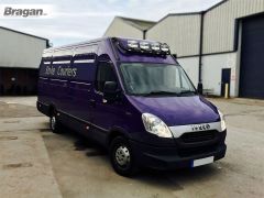 Roof Light Bar BLACK + Clamp + Spots For Iveco Daily 2014+