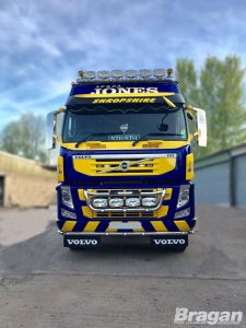 Grill Light Bar C + Step Pad + Amber Side LEDs x2 For Volvo FM5 2021+