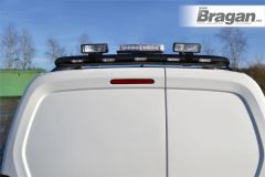 Rear Roof Bar + Multi Function LEDs + Beacon + Spots For Citroen Nemo Multispace 2007+ - BLACK