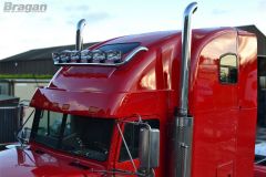 To Fit Freightliner Cascadia Evolution Roof Bar + LED Spots Lamps