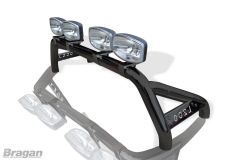 Sport Roll Bar + Spots + Brake Light For Mitsubishi L200 Triton 2005-2015  BLACK