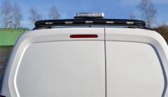 Black Rear Roof Bar + Flashing Beacon + LEDs For Citroen Jumpy 2016+