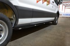 Black Side Bars + White LEDs For Vauxhall Opel Combo D 2012 - 2019