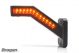 12v / 24v Amber White Red LED Marker Light Front Tail Side Rear Stalk Lamp - Left