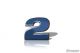 To Fit Scania Number '2' Chrome Cover Badge