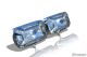 2x 12v Rectangle Chrome Spot Lamps