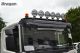 Roof Light Bar - BLACK + LEDs + Round Black Spots For Scania New Generation P, G & XT Series