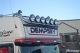 To Fit Iveco Stralis Cube Hiway Active Space Time Roof Bar + Flush LED + Round Spot Lamps