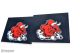 2pc Pair UV Rubber Bull Print Rear Mudguards 60x50cm