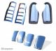 To Fit 2000 - 2006 Ford Transit MK6 Chrome Mirror + Door Handle + Rear Tail Light Covers Set