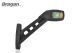 24v Red White Amber LEDs Side Marker Light Stalk Universal Truck Trailer - Left