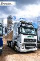 Roof Light Bar - BLACK + LEDs + Jumbo Spots + Amber Beacons For Volvo FH Series 2 & 3 Low / Standard Sleeper Cab