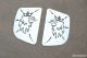 To Fit Scania 4, P, G, R, 6 Series 2pc Griffin Side Cabin Plates - Stainless Steel