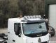 To Fit 2017+ New Sino Low Cab Roof Light Bar + Jumbo Spots + Amber Lens Beacon x2