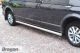 Side Bars + White LEDs x4 for Volkswagen VW Transporter T5 LWB 2004 - 2015