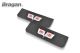 Front Mud Flaps Embossed UV Rubber WALES Flag 2pc 65x19cm