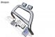 Bull Bar + Rectangle Spots x2 For Nissan Navara D23 / NP300 A Bar 2016+ EU EC Approved