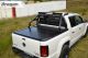 Roll Bar + LEDs + Strobes + Rollback Tonneau Cover For VW Amarok 2016 - 2023 BLACK Steel