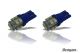 2x 12v/24v T10 W5W 501 Capless Wedge 10 SMD 5050 LED Blue Side Park Light Bulbs