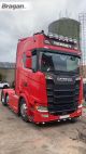 Under Bumper Bar BLACK + LEDs x11 For 2017+ New Generation Scania R & S Normal Cab