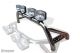 Roll Bar + Jumbo Spot Lights + LEDs x2 For Mitsubishi L200 Triton Sport 2005 - 2015