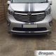Front Spoiler Bar + Slim LEDs For Vauxhall / Opel Vivaro 2014 - 2019 Nudge BLACK 
