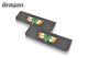 Front Mud Flaps Embossed UV Rubber IRELAND Flag 2pc 65x19cm