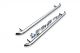 Side Bars + White LEDs For Suzuki SX4 S-Cross 2013 - 2021 Chrome Stainless Steel