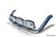 Roof Bar For Renault Master 2003 - 2010 Stainless Steel Spot Lamp Top Light Bar