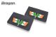 Rear Mud Flaps Embossed UV Rubber Ireland Flag 2pc 65x40cm