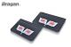 Rear Mud Flaps Embossed UV Rubber WALES Flag 2pc 65x40cm