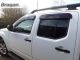 To Fit 2005 - 2016 Nissan Navara D40 Smoked Window Deflectors - Adhesive