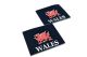 2pc Pair UV Rubber WALES Print Rear Mudguards 60x50cm