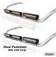Side Bars + White LEDs For Mitsubishi L200 Triton 2005 - 2015