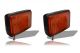 24v Amber Lens Flashing Strobe LED Lights Recovery Truck Breakdown Lorry Lamps