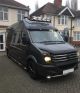 Black Roof Bar C + Jumbo Spots For Renault Master 2018-2024 Medium High
