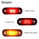 12v 24v Flush LED 3 Functions Marker Brake Indicator Light