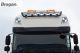 Roof Bar + LED Jumbo Spot x6  For DAF XF106 2013+ SuperSpace TYPE B Bar - BLACK