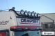 Roof Bar + Flush LED + Round Spot Lamps For Iveco Stralis Cube Hiway Active Space Time - BLACK