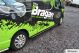 Side Bars - Curved For Ford Courier 2014+ - BLACK