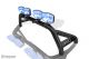 Roll Bar + Blue Spots + LED Brake For Mitsubishi L200 Triton 2005-2015 - BLACK