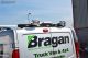 Rear Roof Bar + Beacon + Red LEDs + Rectangle Chrome Spots For LDV Maxus V80 - BLACK