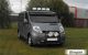 Roof Bar A + Jumbo Spots x4 + LEDs For Volkswagen Crafter 2017+ Front BLACK