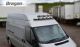 Roof Bar A1 + LEDs + Jumbo Spots For Mercedes Sprinter 2006 - 2014 Front Medium / High - BLACK
