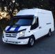 Side Bars + White LEDs For Ford Transit MK7 LWB 2007-2014 Van