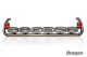 To Fit Scania 4 Series Topline Cab Stainless Roof Light Bar + Jumbo LED Spots x6 + Amber Lens Beacon x2