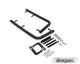 Rear Corner Bars For Mercedes Sprinter 2014 - 2018 LWB- BLACK