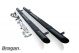 Black Stainless Steel Side Bars + 4 Step Pads + Amber LEDs For Peugeot Partner Rifter SWB 2019+