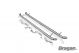 Chrome Stainless Steel Side Bars Pair For Peugeot Partner Rifter 2019+ - Type C CURVED Ends